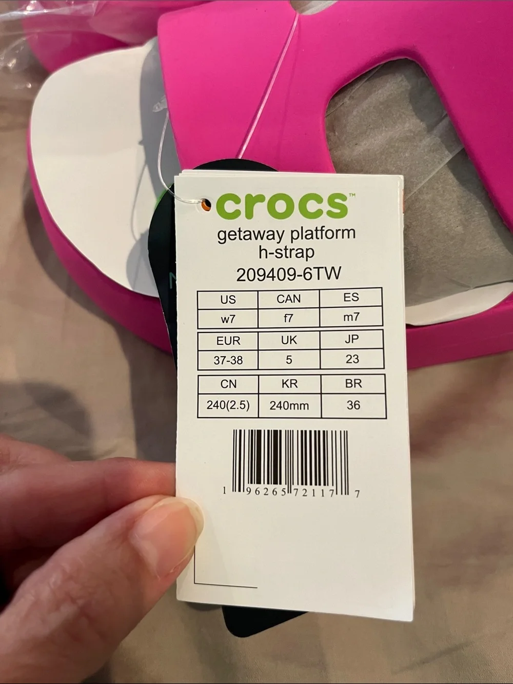 CROCS new tags